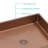 19"X15" Rose Gold Stainless Steel Bathroom Sink With Pop Up Drain(Includes Only The Bathroom Sink)