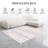 Chezare Boho Tribal Washable Indoor Bedroom Area Rug in Ivory and Brown for Living Room Décor-298353694