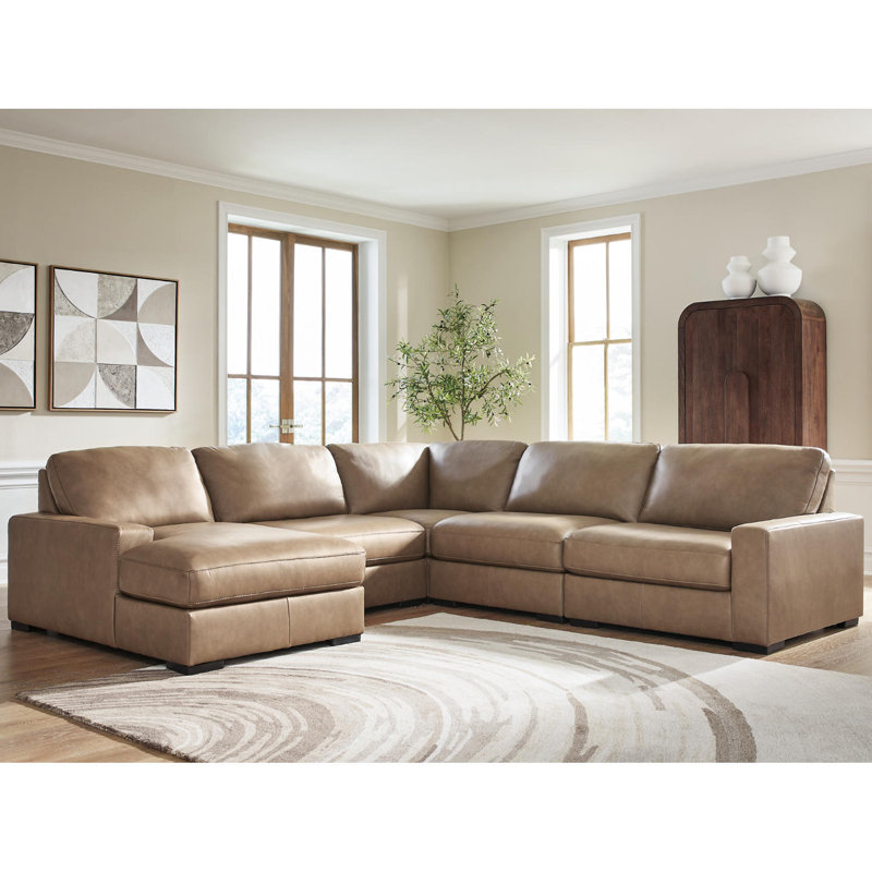 Canapé modulaire 5 pièces avec méridienne Offutt, H 39 po x l 122 po x P 130 po, Orienté à droite