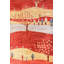 New Afghani Landscape Wool On Cotton 2'10" X 9'9" Rust