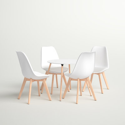 Ackerly 4 - Person Solid Wood Dining Set