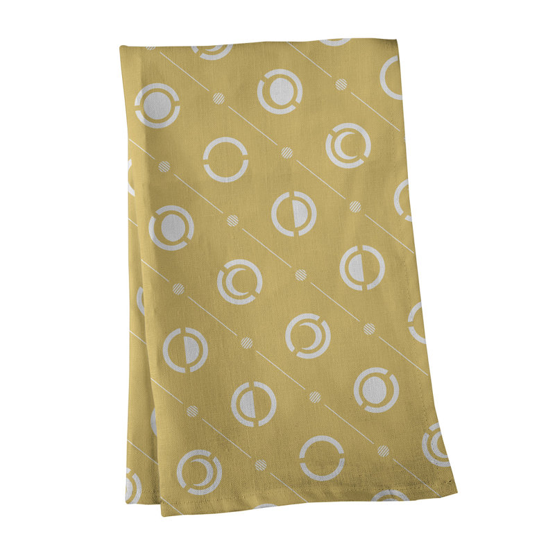 Skeffingt Tea Towel Kitchen Towel, Yellow, Cotton Twill