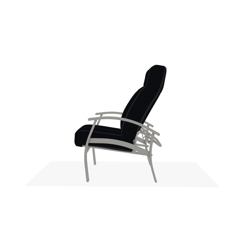 Belle Isle Outdoor Lounge Chair, Huskie, Snow
