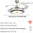 Ellman 36'' Bluetooth Ceiling Fan with LED Lights and Music Player-823089025