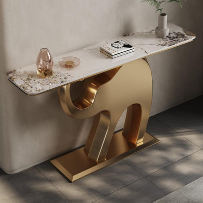 Console en acier inoxydable de style français