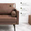 3 Seater Faux Leather Sofa-1265961916