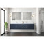 Meuble-lavabo double 84 po X P 22 po D, avec plateau en quartz blanc-117843679