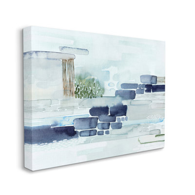 Blocs modernes de paysage côtier abstrait moderne