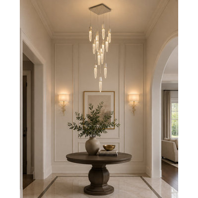 Lustre suspendu en cristal 13 lumières Transitional