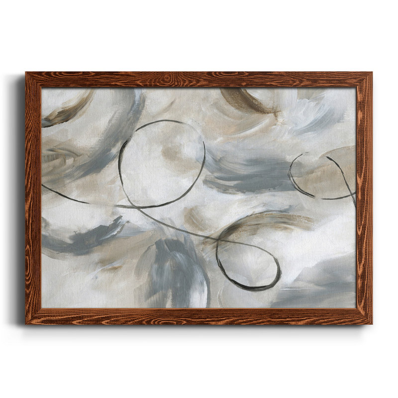 Staccato - Peinture sur toile encadrée, H 37,5 po x l 27,5 po x P 1,5 po, Toile avec cadre érable