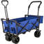Extra Large Collapsible Garden Cart With Removable Canopy And Rear Storage