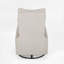  Fauteuil inclinable et pivotant contemporain, fonction inclinable par pression, tissu beige doux rembourré-217361959