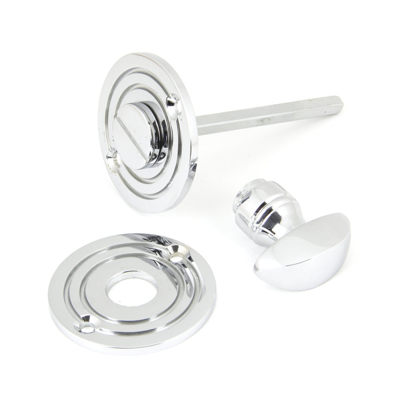 Round Door Knocker, Polished Chrome