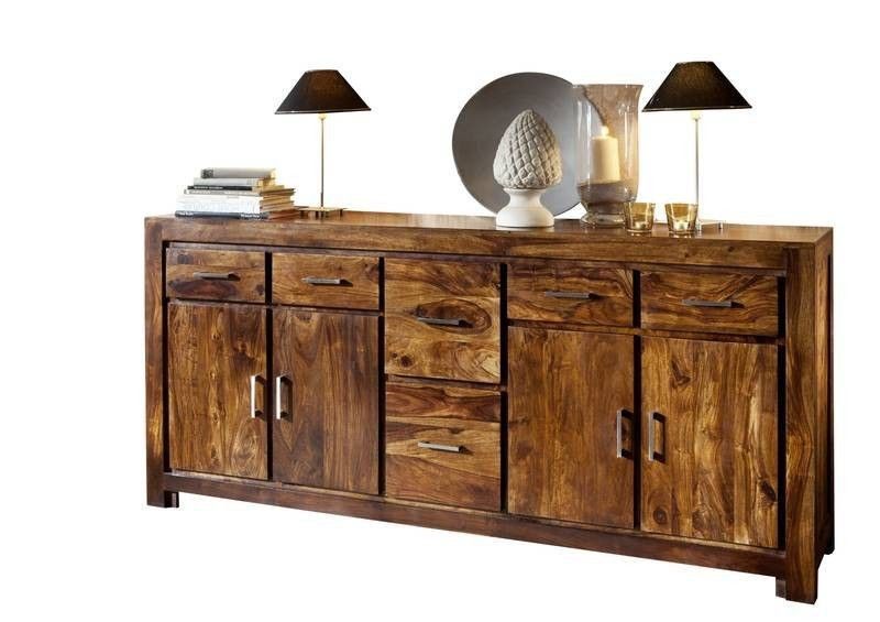 Metro Life 200cm Solid Wood Sideboard