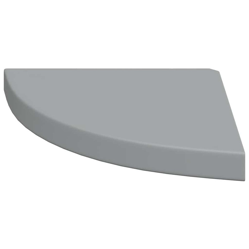 Tablette de coin en nid d'abeille gris, H 1,5 po x l 13,8 po x P 13,8 po, Gris
