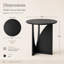 Table de bout ronde moderne 20 po