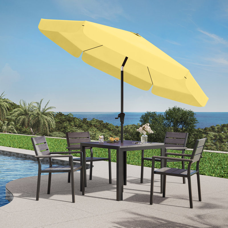 Parasol de marché de 10 pi Marinette, Jaune