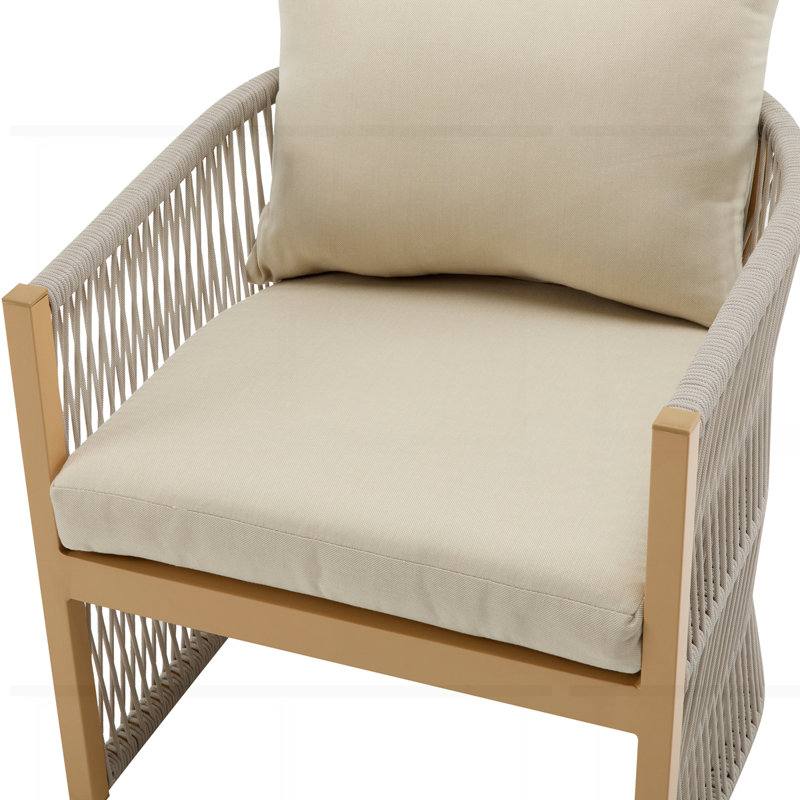 Méridienne moderne en aluminium avec corde élégante