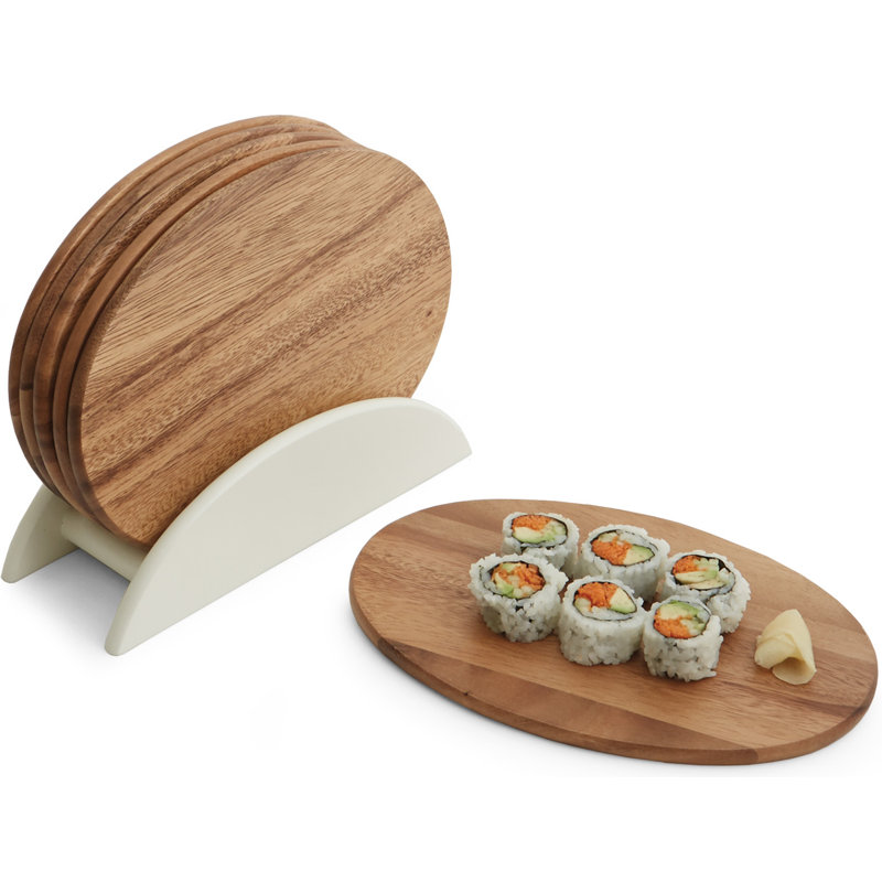 Ensemble de planche à fromage et plateau 7 pièces Lesedi