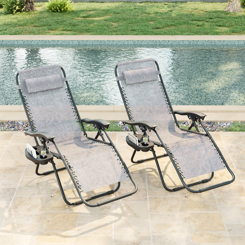 Reclining Zero Gravity Chair, Grey
