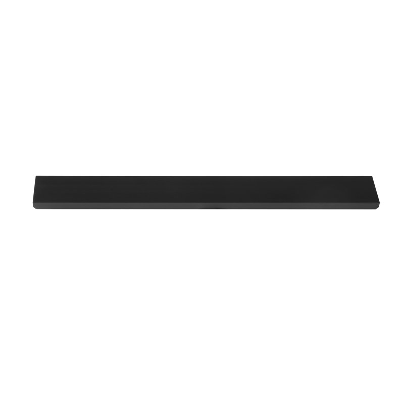 Matte Black Aluminum Finger Cabinet Pull Set with Mounting Hardware