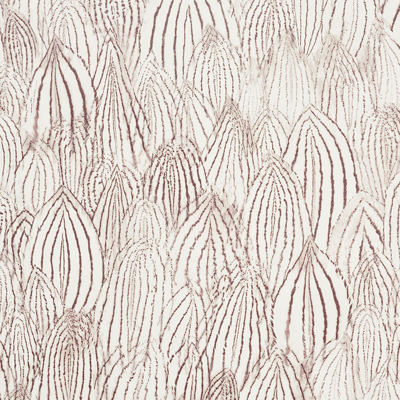 Papier peint plumes, Brun