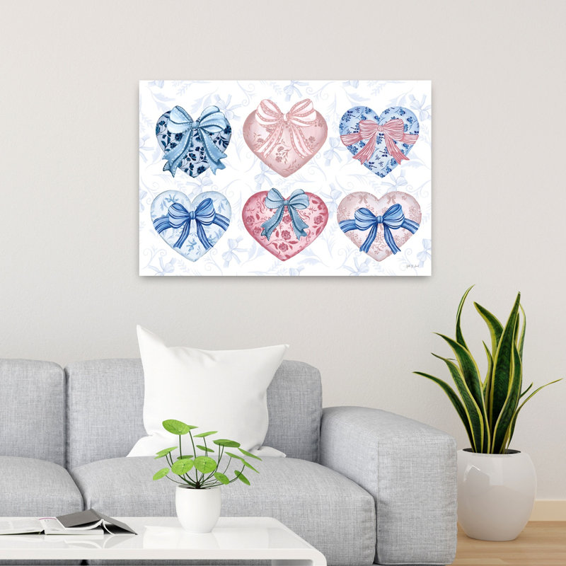 Coquette Valentine IV, art contemporain abstrait, H 36 po x l 24 po