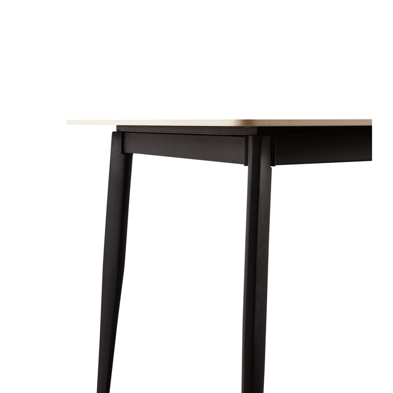 Table de salle à manger blanche en céramique