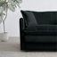Canapé pour causeuse moderne en tissu de grande taille à 2 places avec 4 coussins, chenille bleue-556592868-556592890-556592895