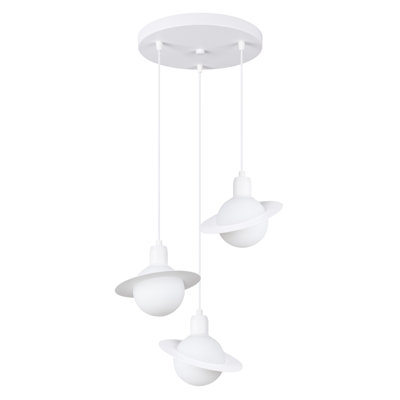 Berthina 3 - Light Stainless Steel Pendant