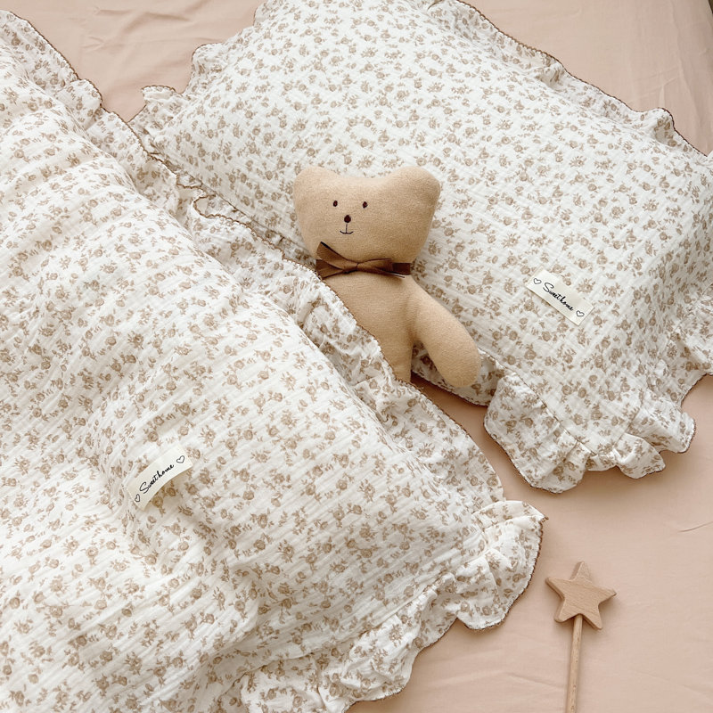 Taie d'oreiller mignonne en coton pour enfants