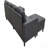 Linen Upholstered Modular Sectional With 2 Ottomans