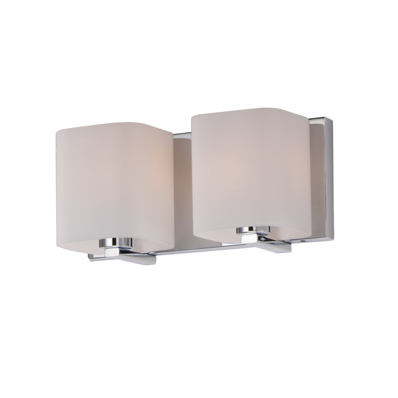 Éclairage de salle de bain à intensité variable 2 lumières Aubepine, Chrome poli