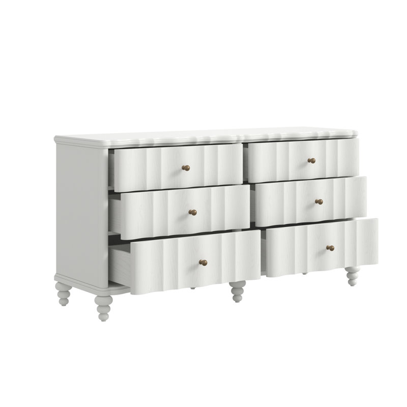 Haven 6 - Drawer Dresser, White
