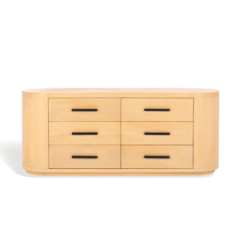 Commode ovale Lauryn, Brun / Noir