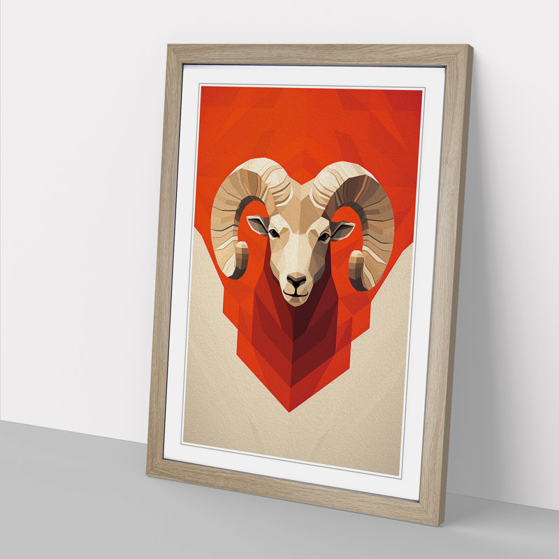 Single Picture Frame Print on Wood, Oak Framed, 64cm H x 46cm W