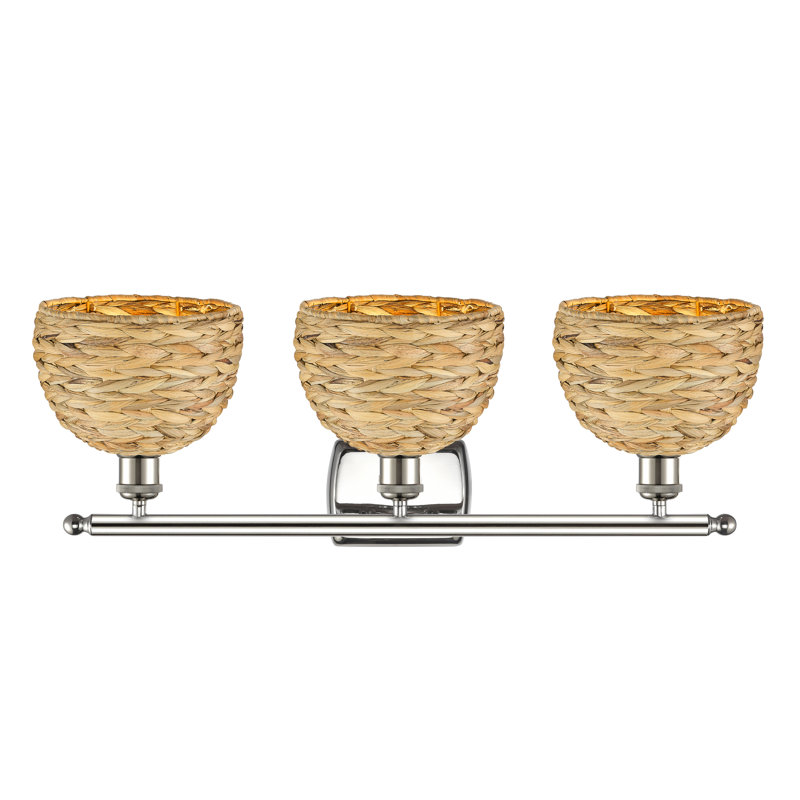 Bacarri 3 - Light Dimmable Vanity Light, Polished Nickel