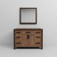 Meuble-lavabo rustique en bois de grange 48 po X P 22 po D et l 34 po Miroir-117984719