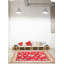 Tapis unique en laine noué à la main nouvel âge de 4 pi 1 po x 6 pi 4 po Almehdi en rouge / noir / beige