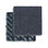 Carreaux de terrasse en plastique imbriqués - Tapis modulaire extérieur gris avec base durable pour patio, balcon et porche