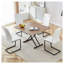 Table basse à hauteur réglable à hauteur ajustable - Bureau multifonctionnel moderne avec finition en bois naturel et structure en métal noir