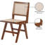 Chaise d'appoint à dossier plein en bois massif Abraxas-478732986