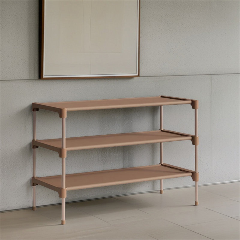 Étagère à chaussures - Étagère à chaussures en tissu non tissé de qualité supérieure, étagère à chaussures longue empilable robuste et durable pour les placards, les entrées, les garages et les couloirs