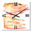 Horloge murale moderne rose, or, rouge et beige-639599008