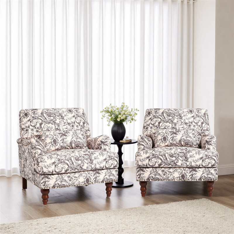 Fauteuil rembourré, Chenille rococo prune