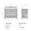 Magnolia Bath Vanity Rectangular Basin S061SCW2R-1235086360-1235086367-1243873159
