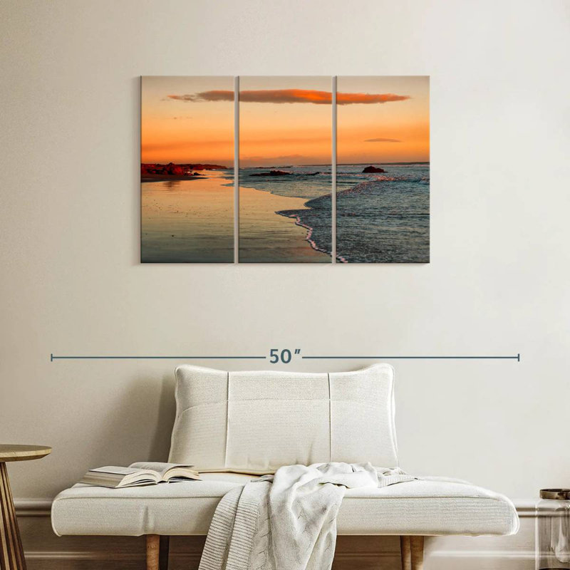 Gillard Leon Beach Sunset, 24" H x 38" W