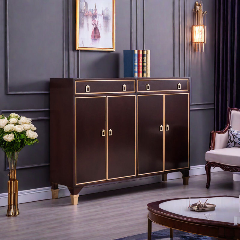 Buffet décoratif American Style Minimalist, Brun