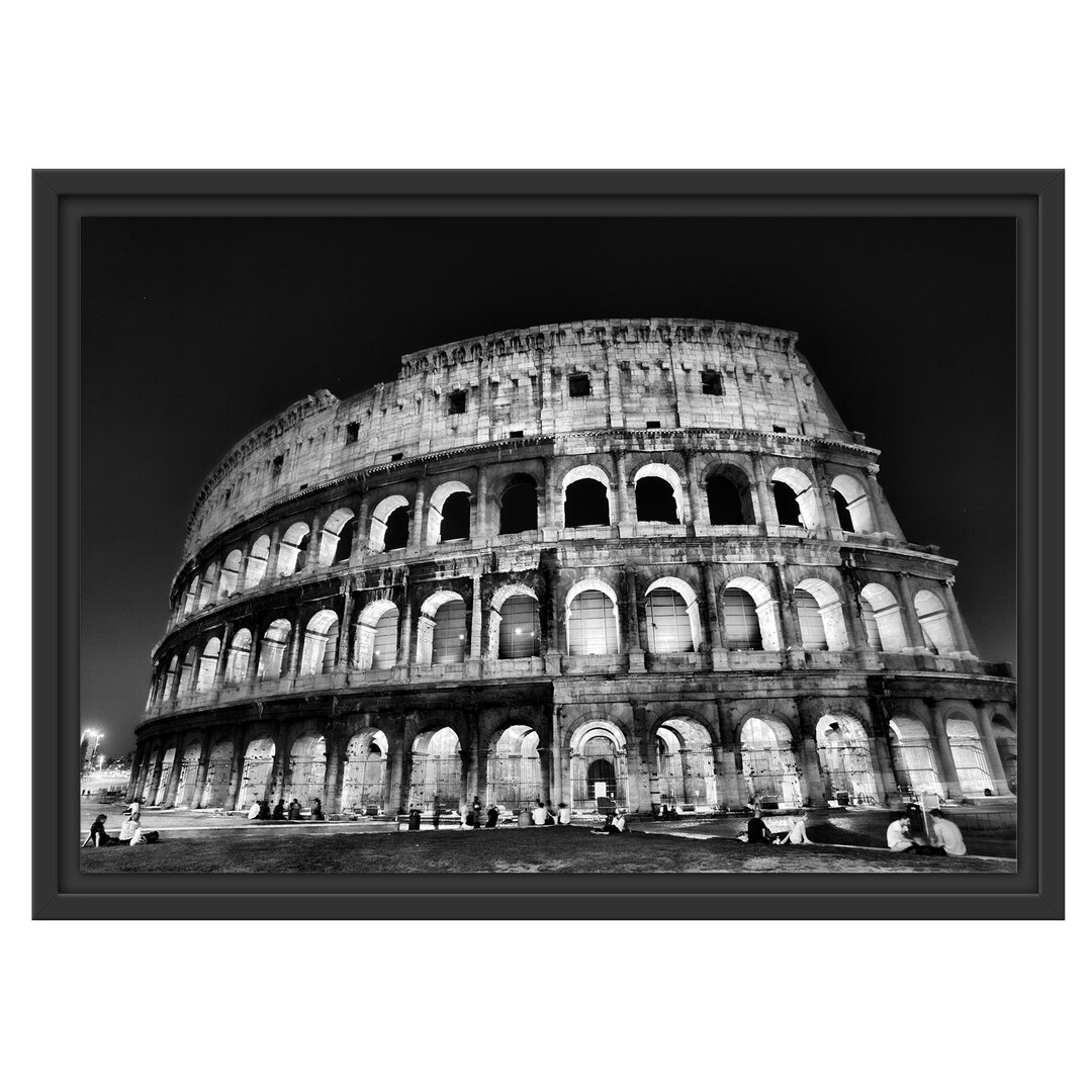 Gerahmtes Wandbild Colosseum in Rom Italien Italien