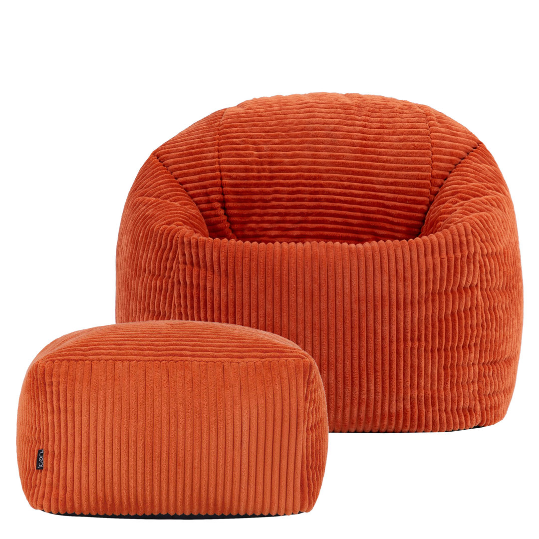Corduroy Refillable Bean Bag Set